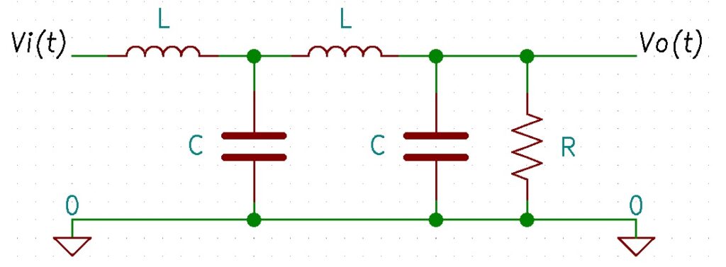 Passive circuit schematic example.