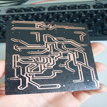 Iron the homemade PCB