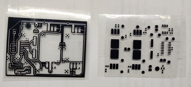 Homemade PCB Mask. Máscara de PCB casera.