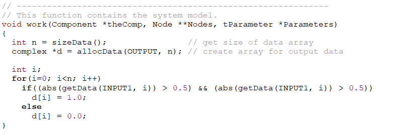 (ES) Plantilla C/C++ para modelado de sistemas en QucsStudio. (EN) C/C++ template for systems modelling in QucsStudio