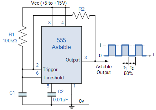 555 based clock generator